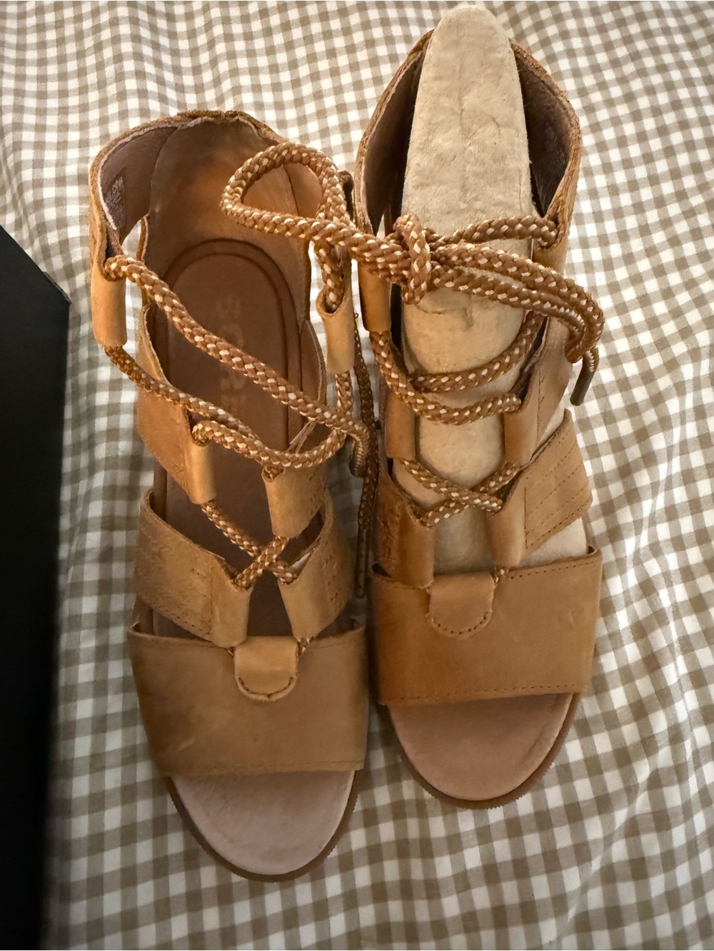 Sorel Joanie II Lace Wedge Sandals - Picture 7 of 8